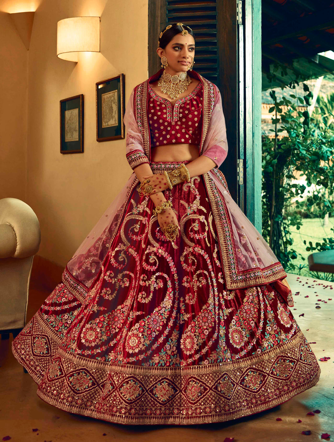 Wedding Lehenga for Women | Handworked Indian Bridal Lehenga