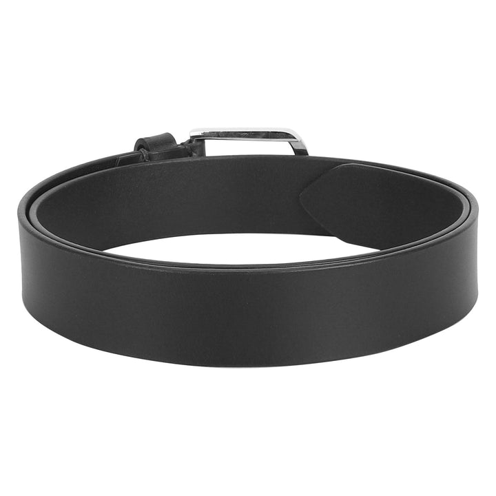 Black Oil Pull-Up Leather Belt | Elegant Genuine Leather Strap