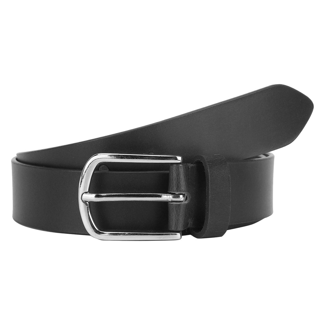 Black Oil Pull-Up Leather Belt | Elegant Genuine Leather Strap