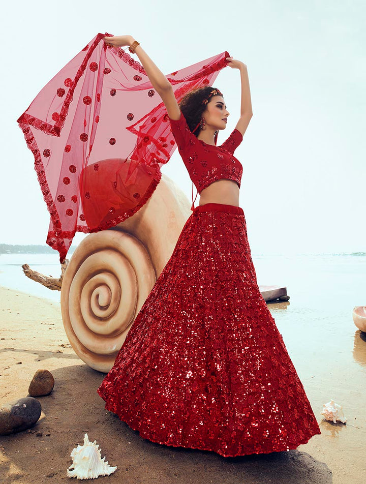 Stunning Red Lehenga | Perfect Ethnic Wear for Weddings and Parties