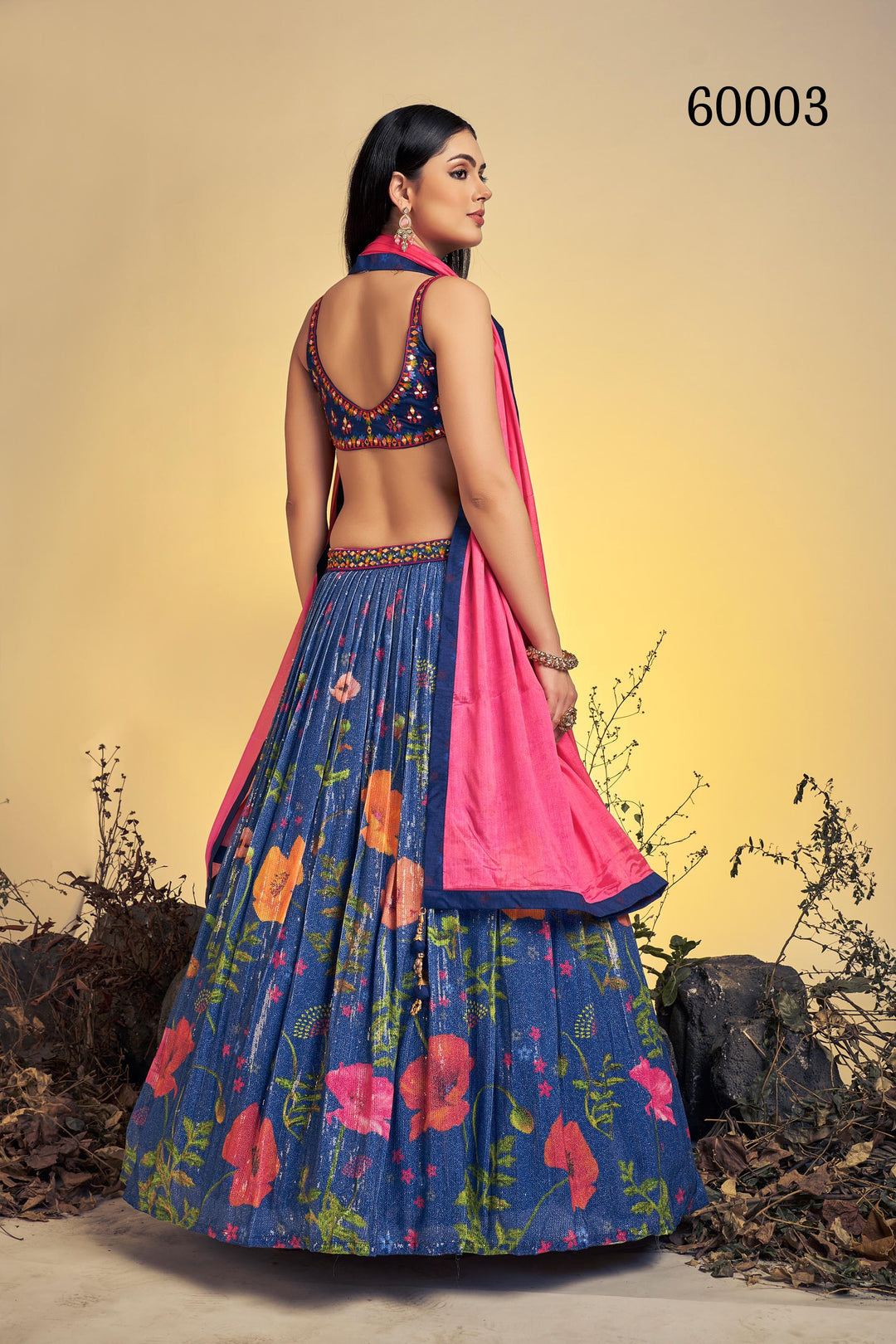 Floral Print Lehenga Choli Set | Designer Digital Print with Dupatta