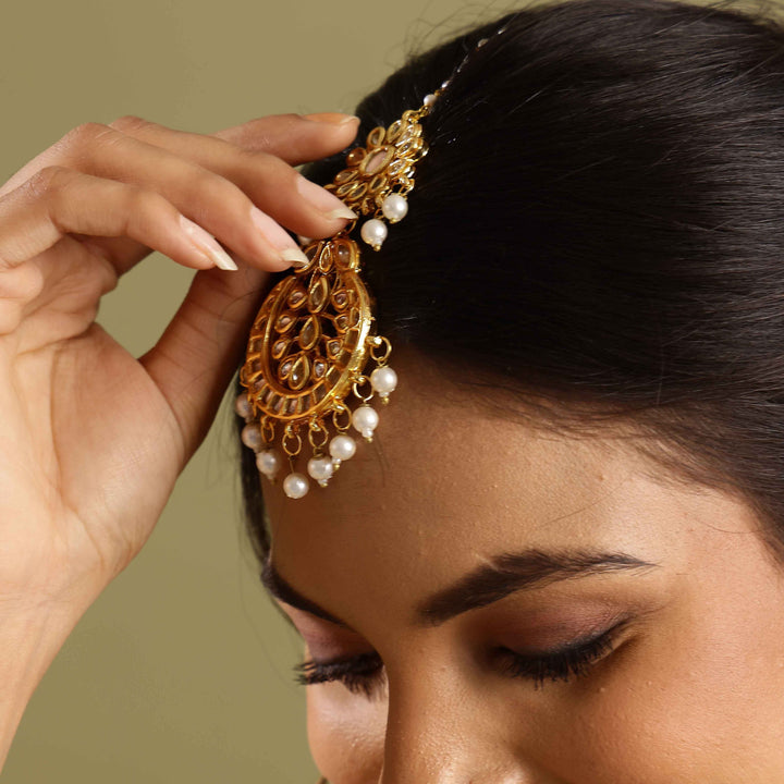 Elegant Bridal Maang Tikka | Traditional Indian Headpiece Jewelry