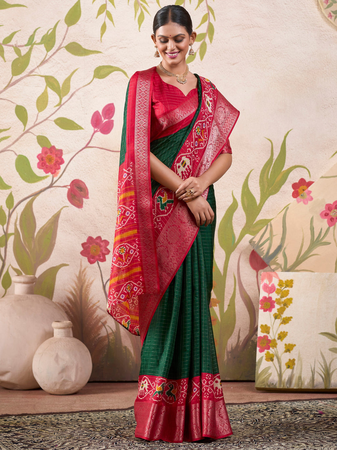 Vibrant color luxurious fabric exclusive attire crafted for elegance and style.