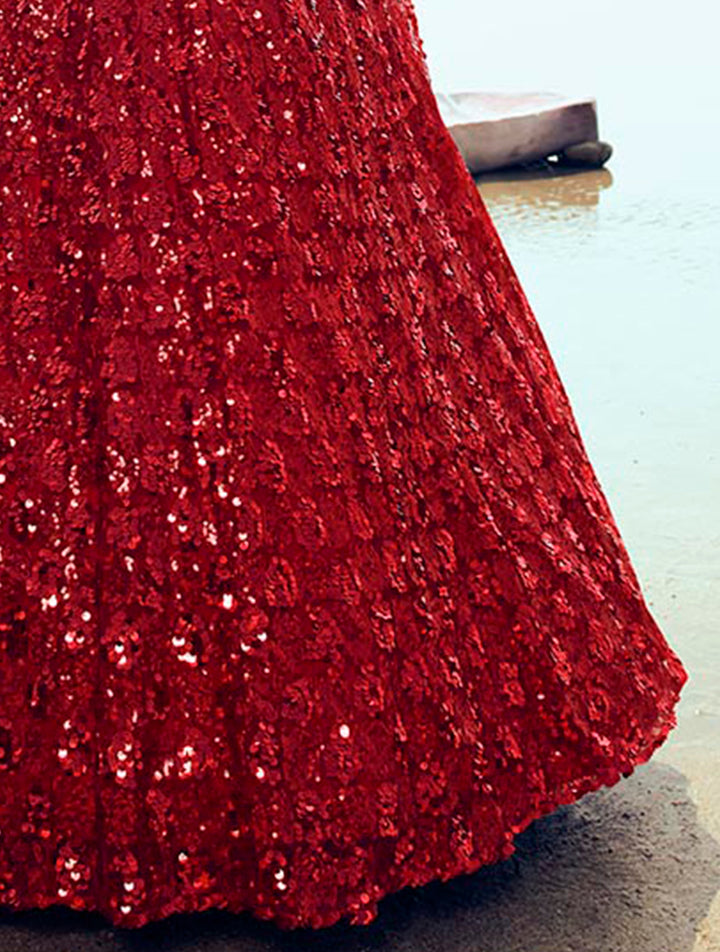 Stunning Red Lehenga | Perfect Ethnic Wear for Weddings and Parties