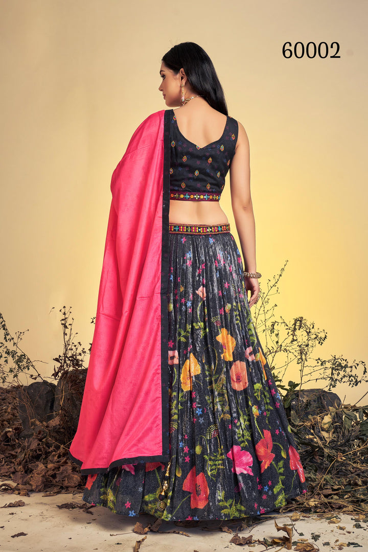 Floral Print Lehenga Choli Set | Designer Digital Print with Dupatta