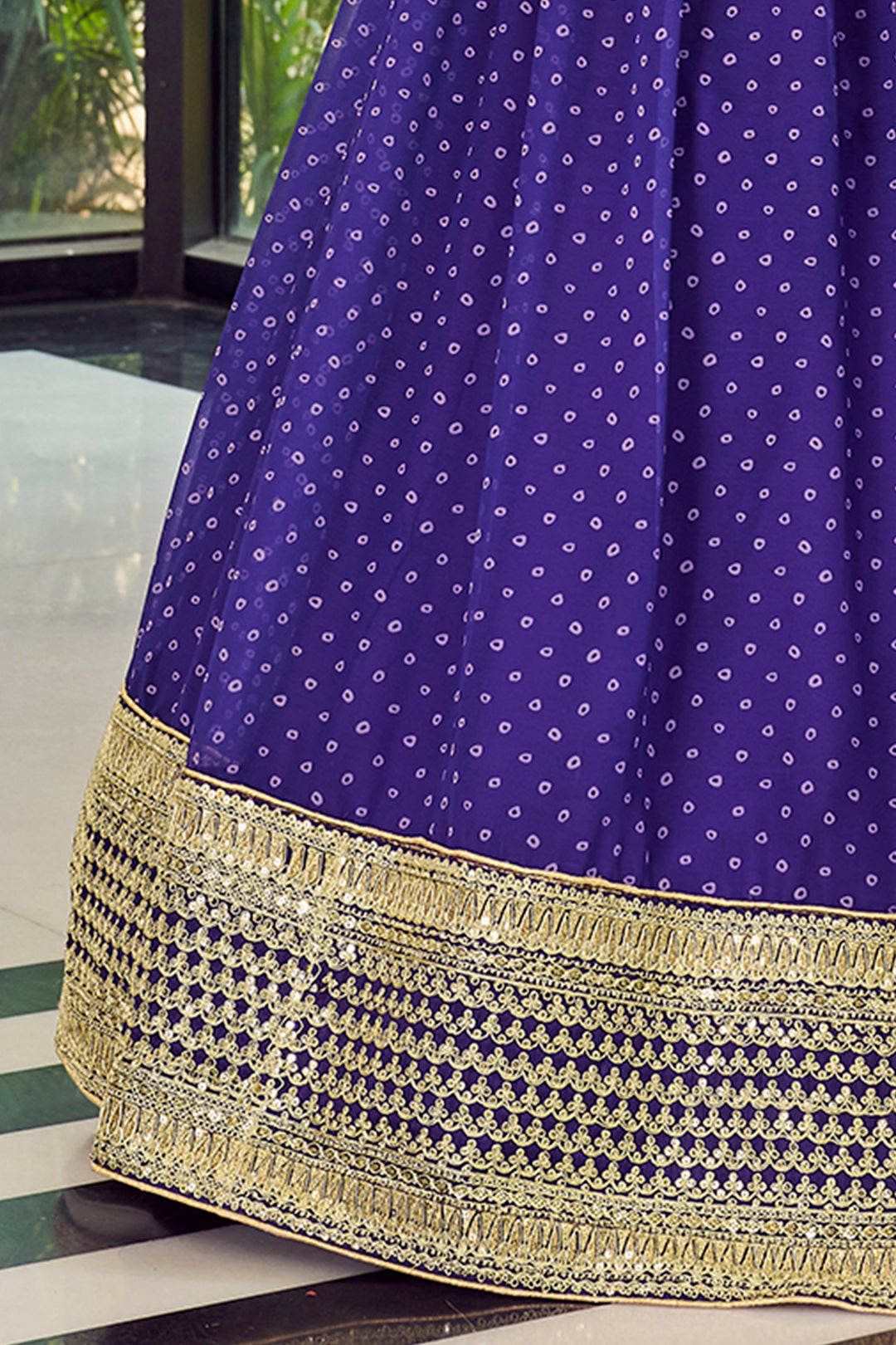 Purple Organza Bridal Lehenga | Indian Lehenga Choli for Weddings