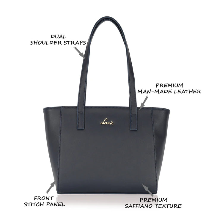 Discover Lavie Betula Navy Tote Bag | Stylish & Compact Women's Handbag