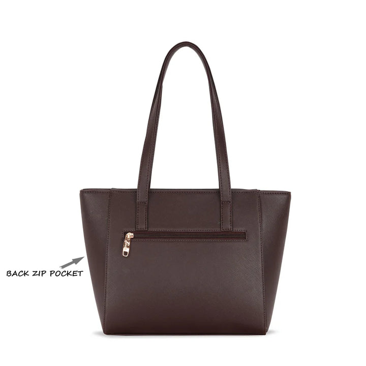 Lavie Betula Brown Small Tote Bag | Elegant & Functional Women's Handbag