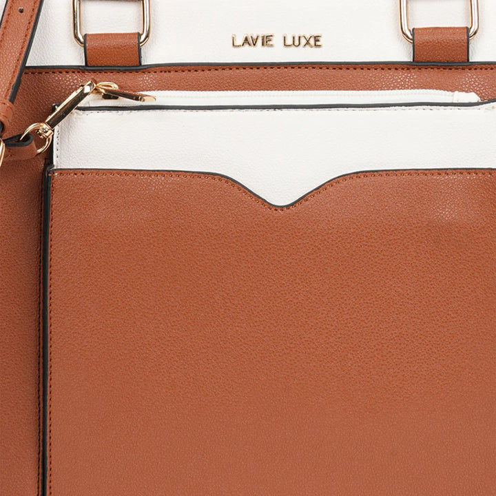 Women's Lavie Luxe Tan Satchel | Medium Yalon24 Bag Stylish & Chic