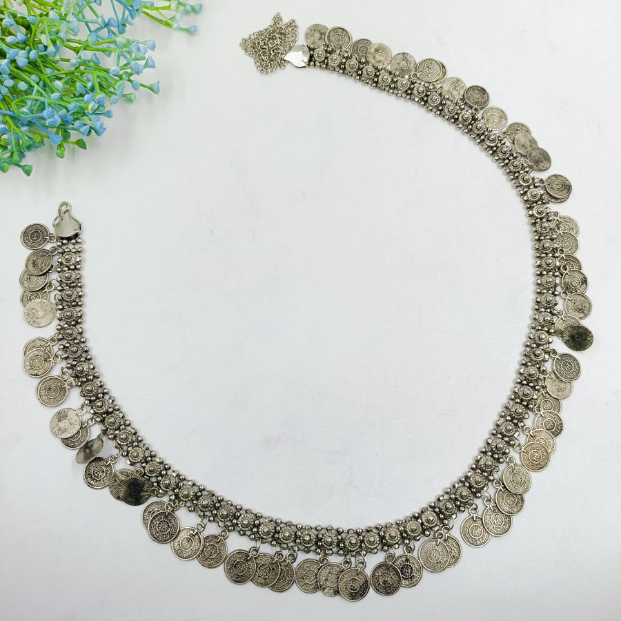 Charming oxidised waist chain, beautiful accessory for saree and lehenga styling.