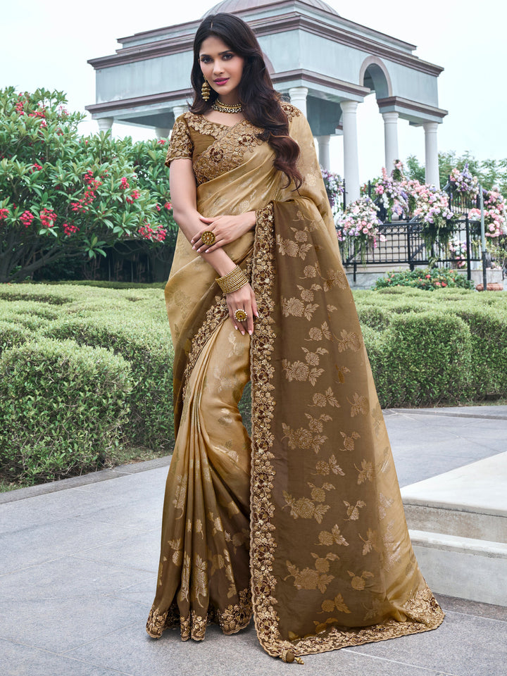 Red silk saree crafted for elegance and style.