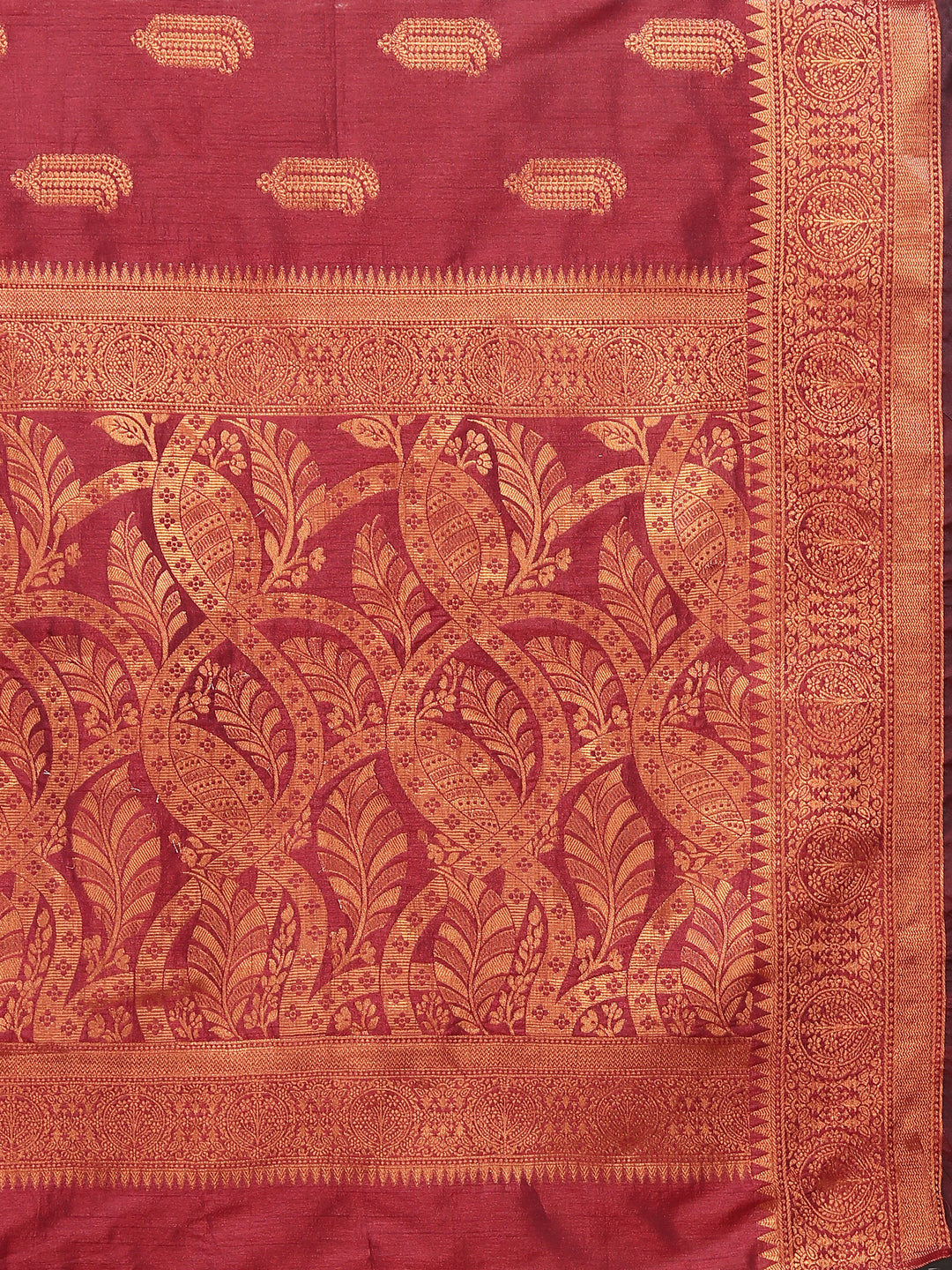 Purple Katan silk saree with luxurious zari border, perfect for weddings and formal occasions.