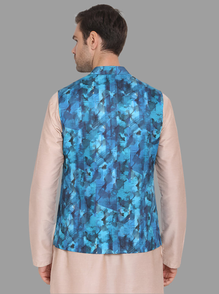 Trendy Jodhpuri Jacket | Blue & Black Bandhgala for Special Events