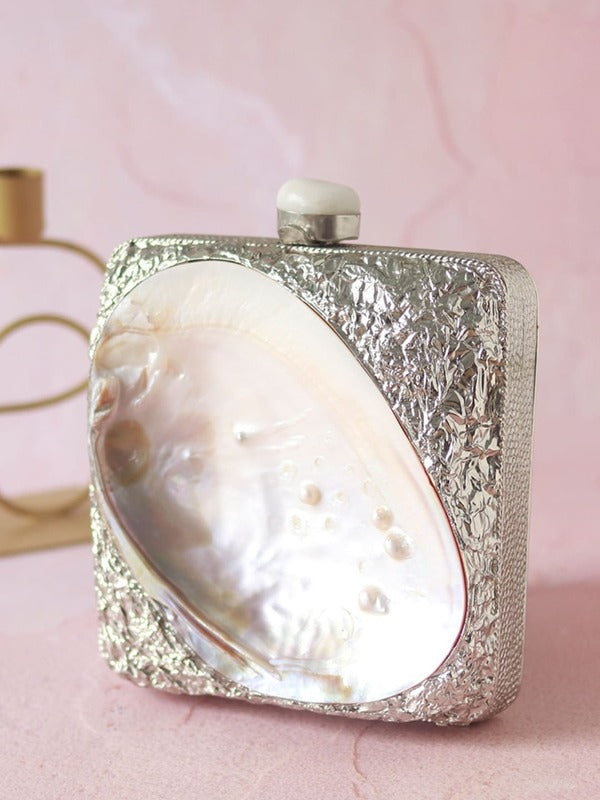 Mumtaz Mother of Pearl Clutch | Timeless Style Elegant Handbag