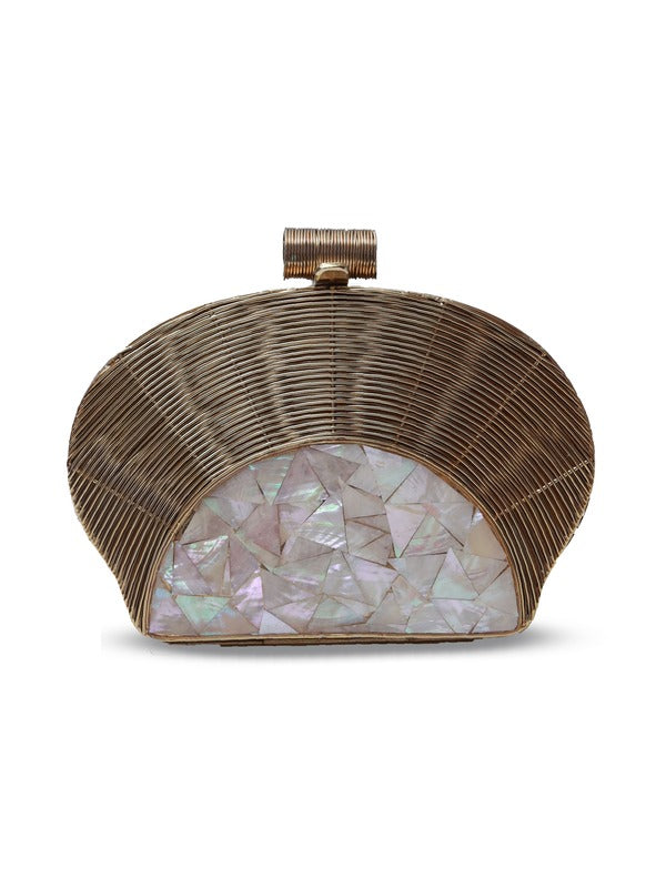 Tiara Mother of Pearl Clutch | Elegant Evening Bag for Special Occasions