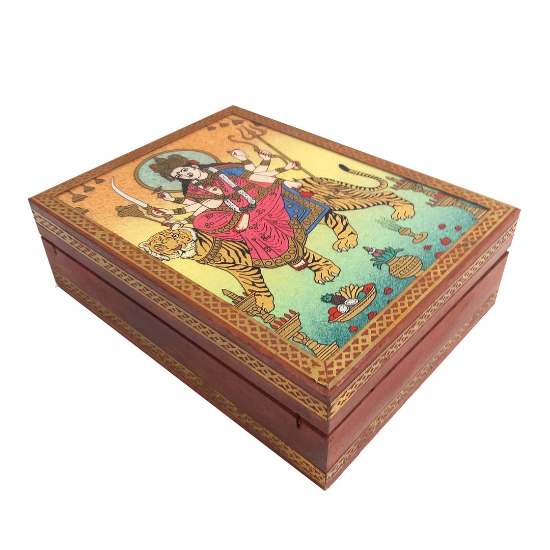 Elegant multi-color gemstone storage box, ideal for organizing jewelry and keepsakes.