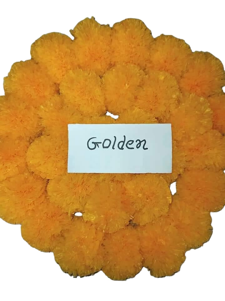 Heavy Marigold 4 Feet Garland | Artificial Hanging Flowers Wedding Decoration