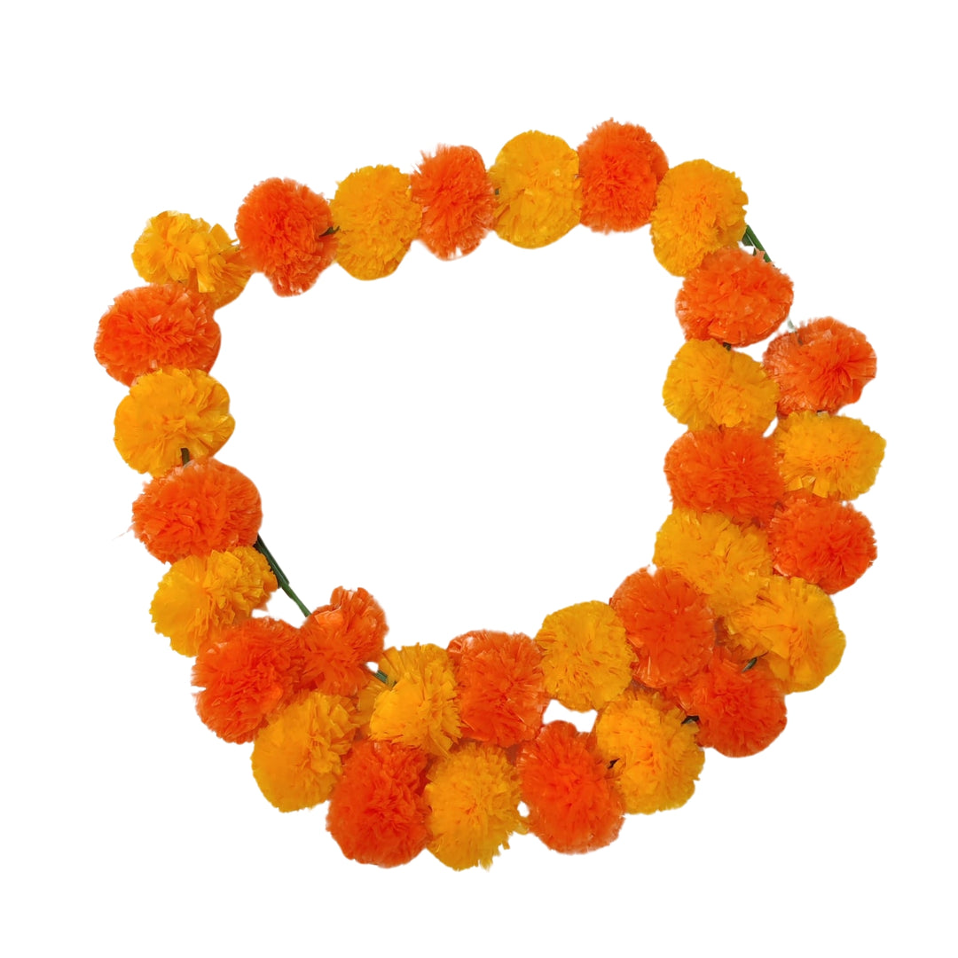 Marigold Wedding Flowers | Beautiful Long Garland for Special Celebrations