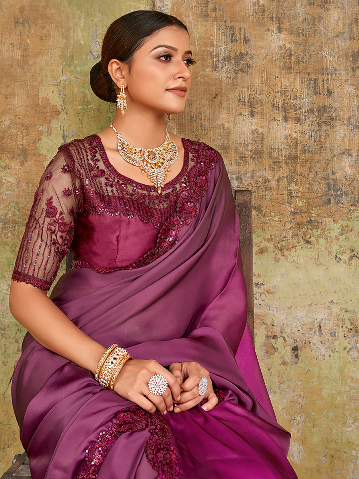 Vibrant color luxurious fabric exclusive attire crafted for elegance and style.