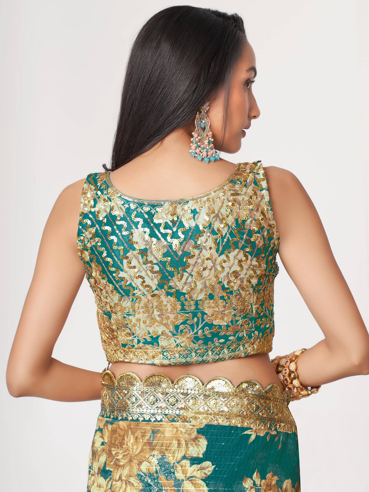 Vibrant color luxurious fabric exclusive attire crafted for elegance and style.