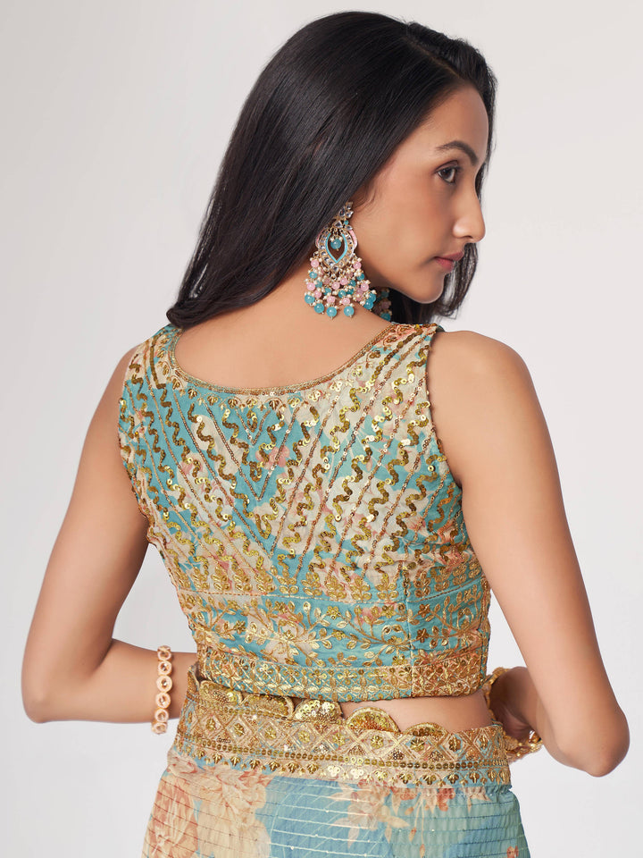 Vibrant color luxurious fabric exclusive attire crafted for elegance and style.