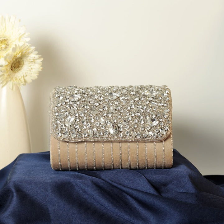 Grace Embellished Flap Bag | Trendy Handbag for Sheer Elegance