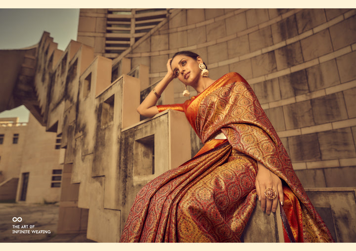 Luxurious Silk Saree | Designer Appeal with Zari Brocade for Weddings