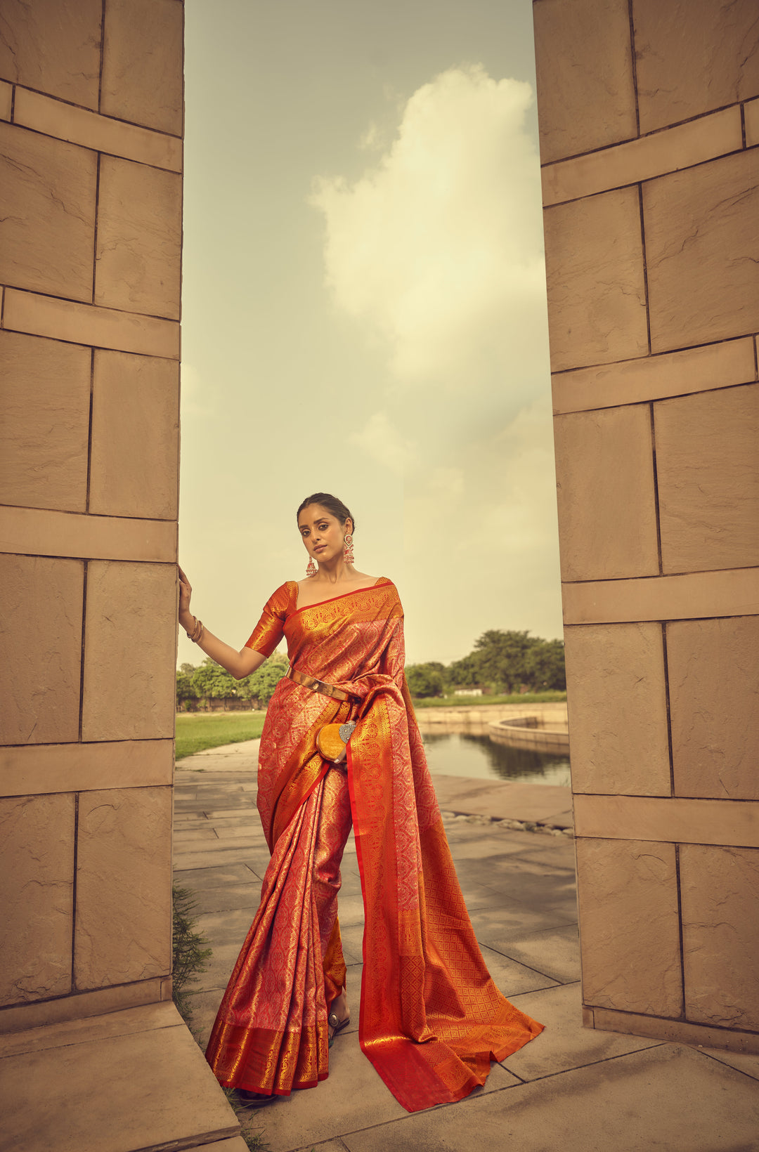 Luxurious Silk Saree | Designer Appeal with Zari Brocade for Weddings