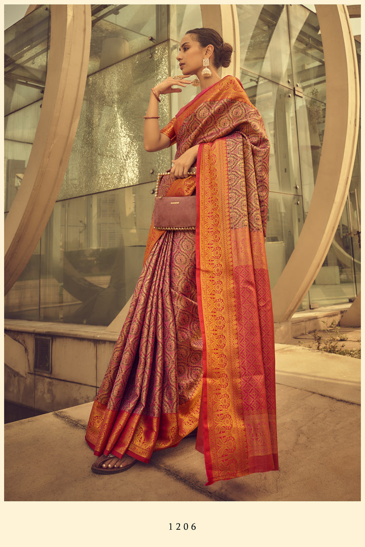 Luxurious Silk Saree | Designer Appeal with Zari Brocade for Weddings