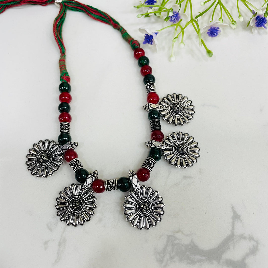 Stunning oxidised jewelry set, designed for contemporary women.