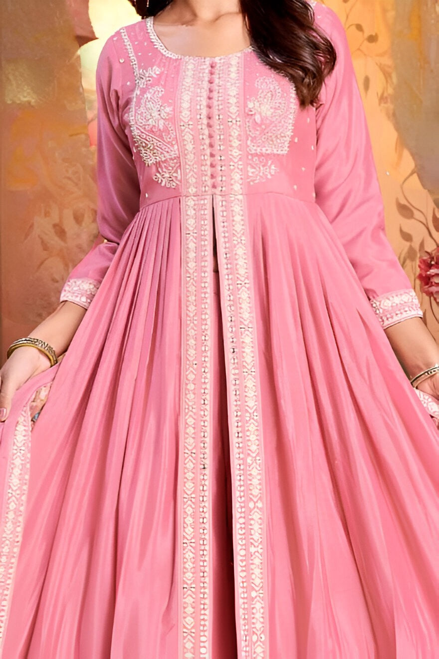 Gorgeous pink outfit crafted for modern women’s fashion.