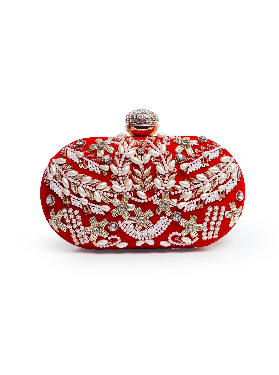 Elizah Zardozi Hand Embroidered Clutch | Timeless Elegance for Any Occasion