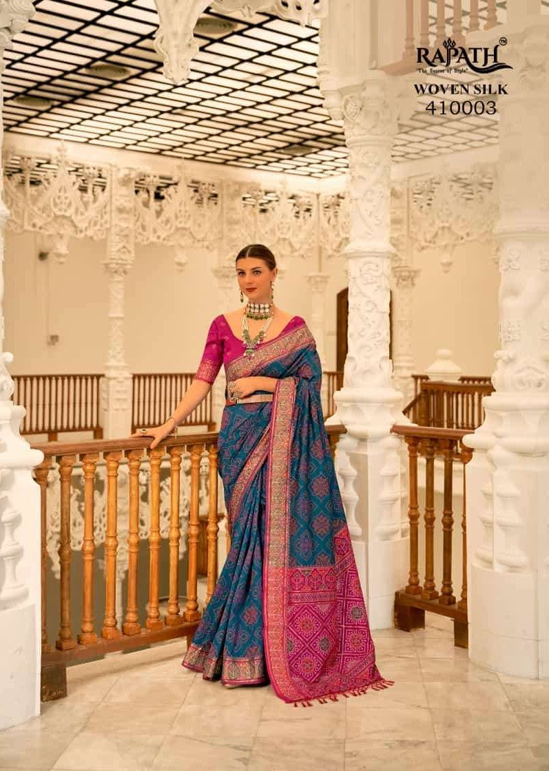 Timeless Rajpath Patola Silk Saree | Exquisite Weaving for Special Occasions