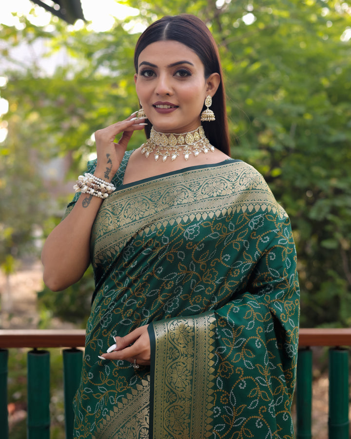 Traditional maroon Patola Silk Saree with Zari design and Kanchi borders, perfect for USA festive wear.