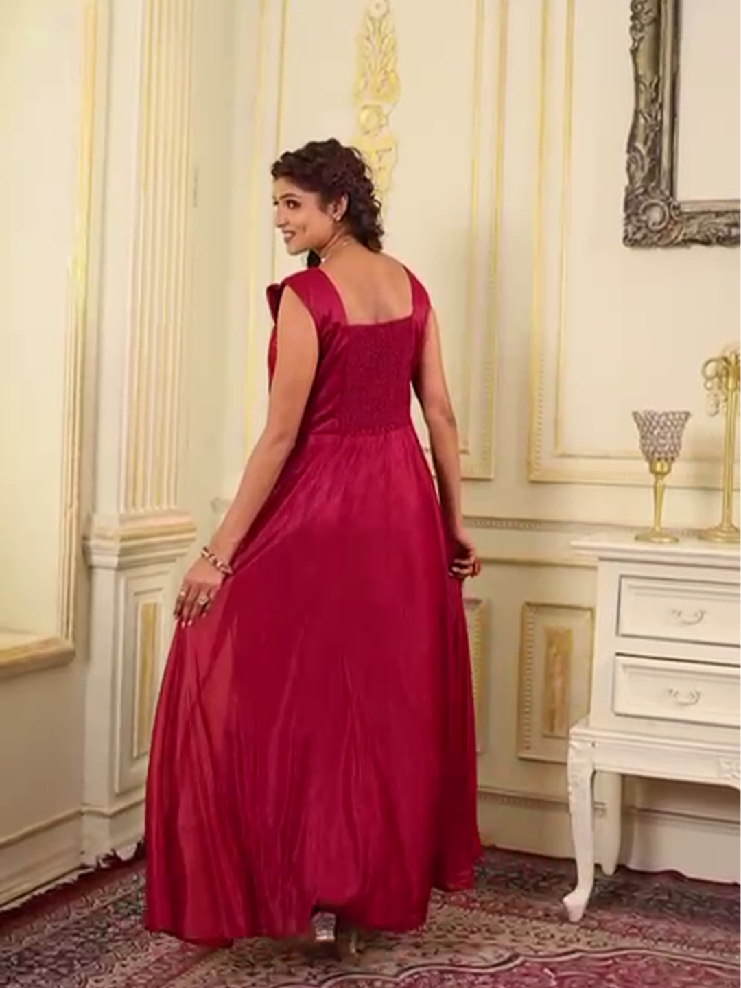  red gown for women, perfect for elegant gatherings.