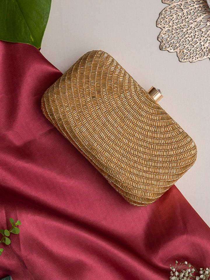 Glitz Hand-Embroidered Party Clutch | Luxury Seed Bead Design