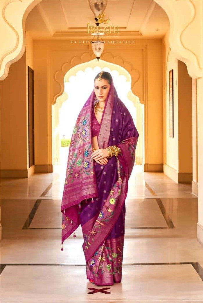 Luxurious Super PV Silk Saree | Printed Designer Saree