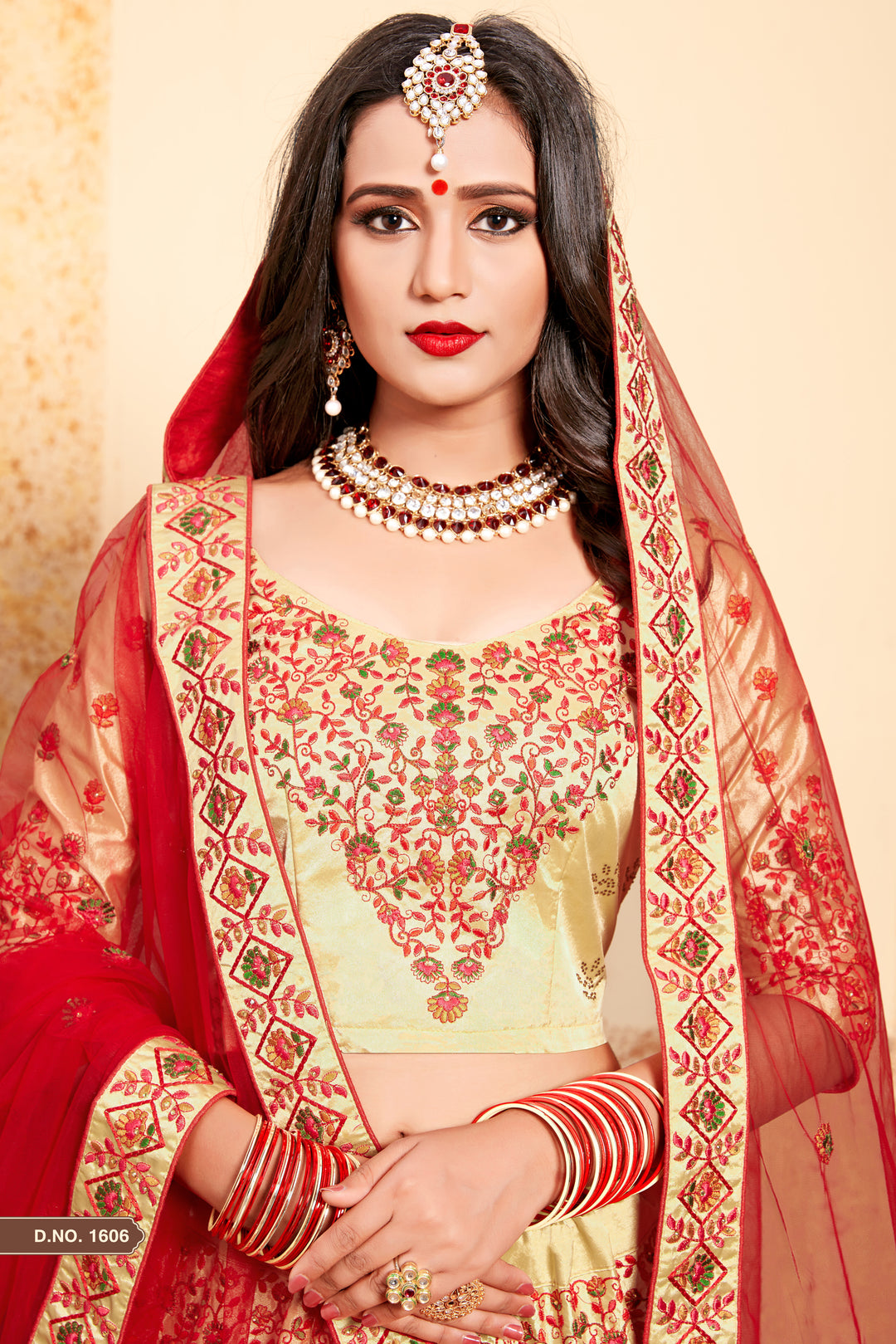 Satin Lehenga Choli with Embroidered Blouse | Party Wear Lehenga Set