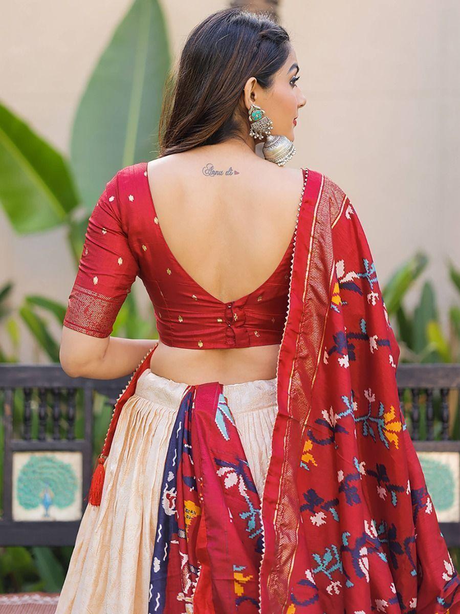 Red Digital Printed Lehenga Choli | Stylish Navratri Celebration Wear