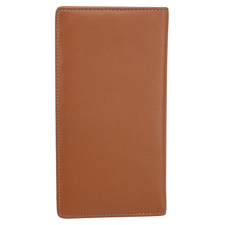 Genuine leather cognac tan organizer