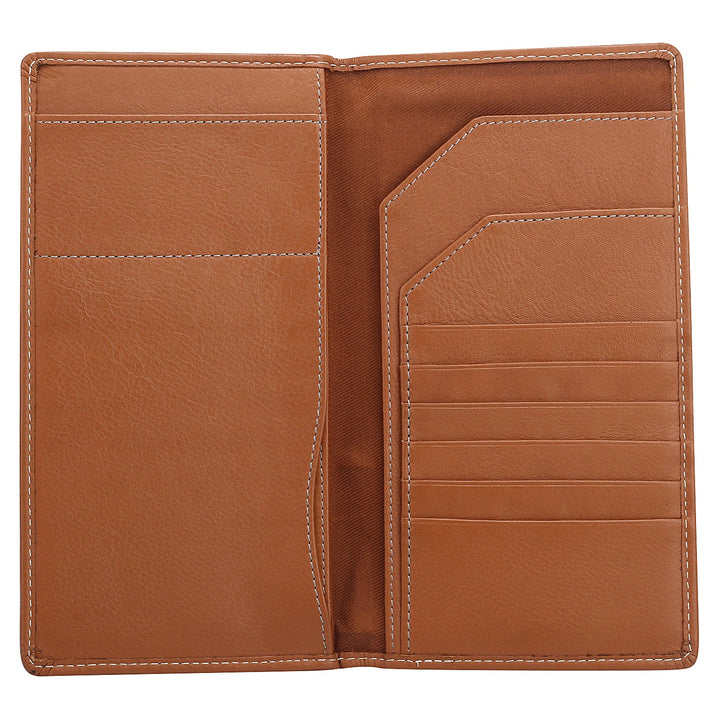 Genuine leather cognac tan organizer