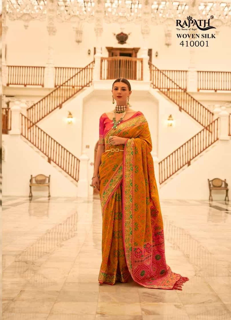 Timeless Rajpath Patola Silk Saree | Exquisite Weaving for Special Occasions