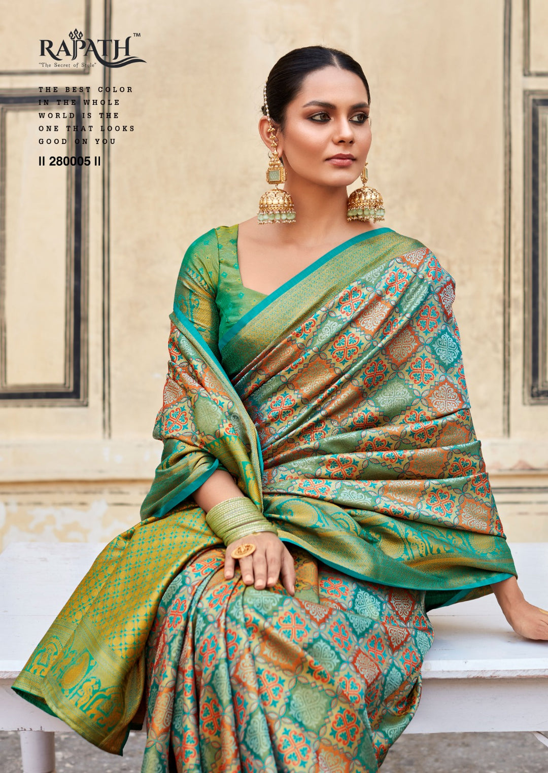 Grand Pattu saree with elegant zari work, perfect for special occasions