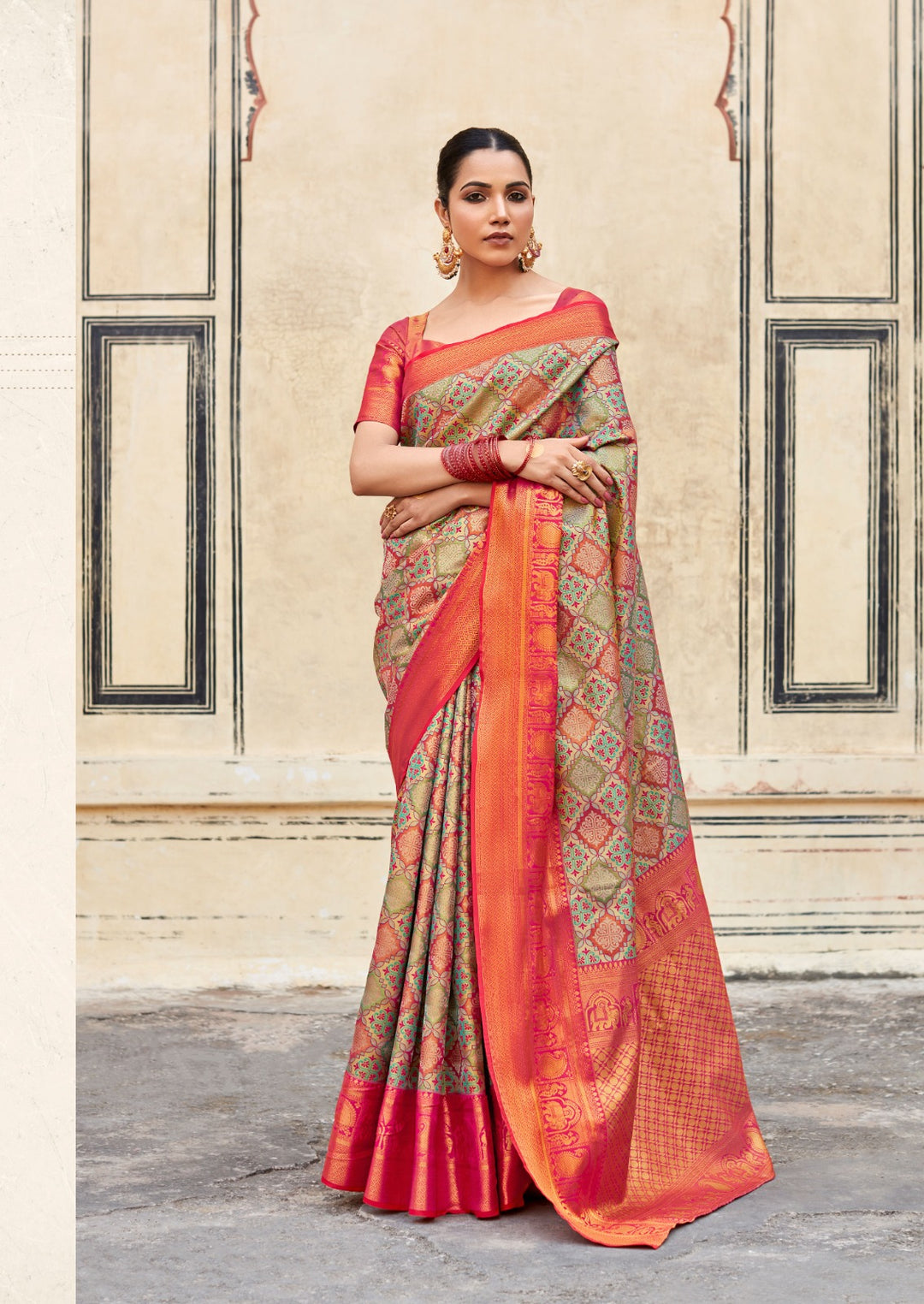 Pure Handloom Pattu Silk Saree | Traditional Indian Sari