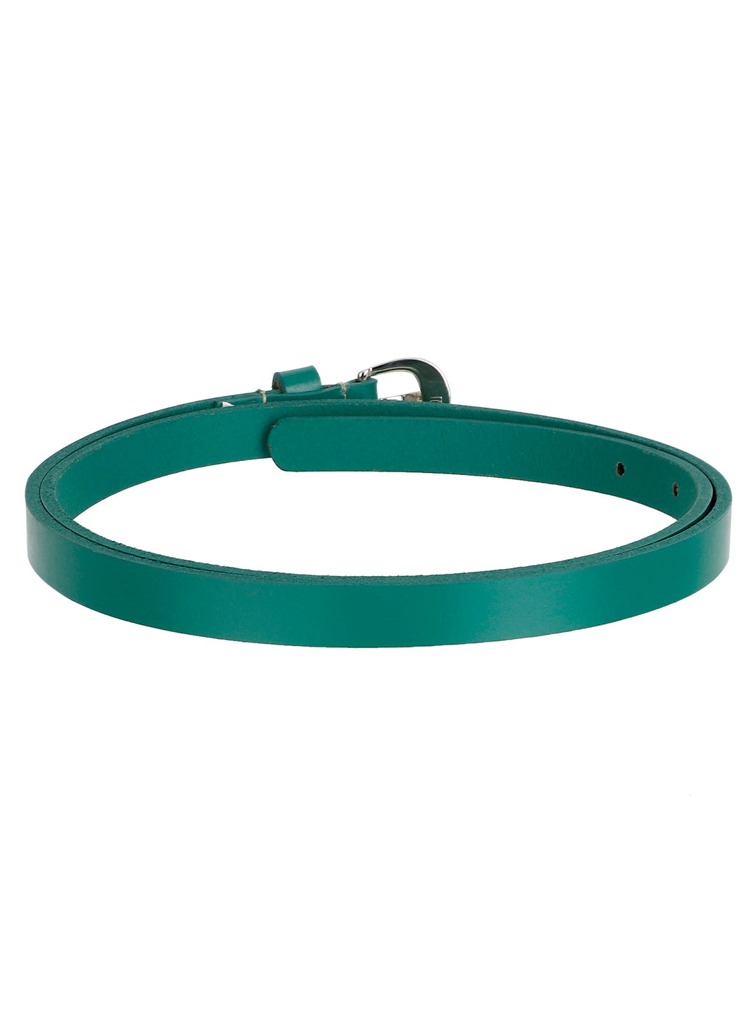 Turquoise Green Leather Women Belt | Elegant Genuine Leather Strap