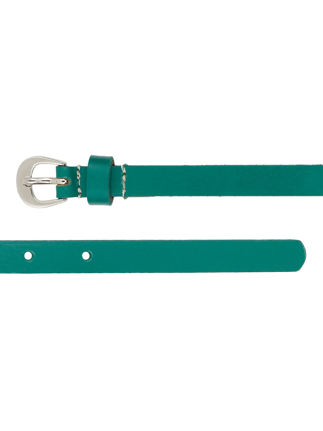 Turquoise Green Leather Women Belt | Elegant Genuine Leather Strap