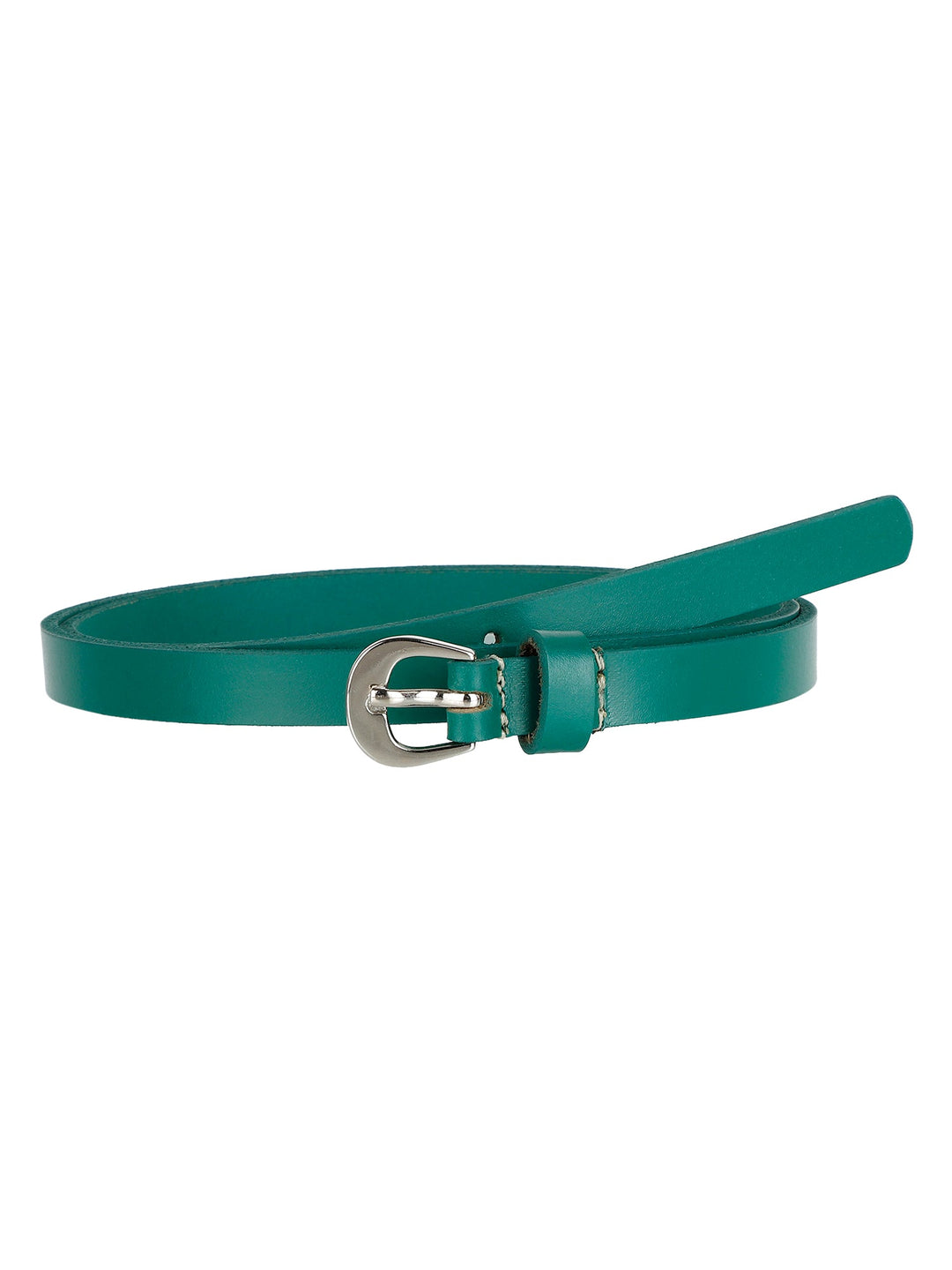 Turquoise Green Leather Women Belt | Elegant Genuine Leather Strap