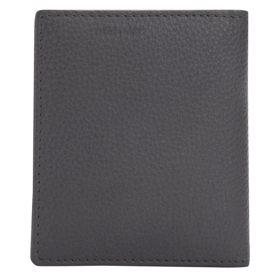 Genuine leather gray cardholder