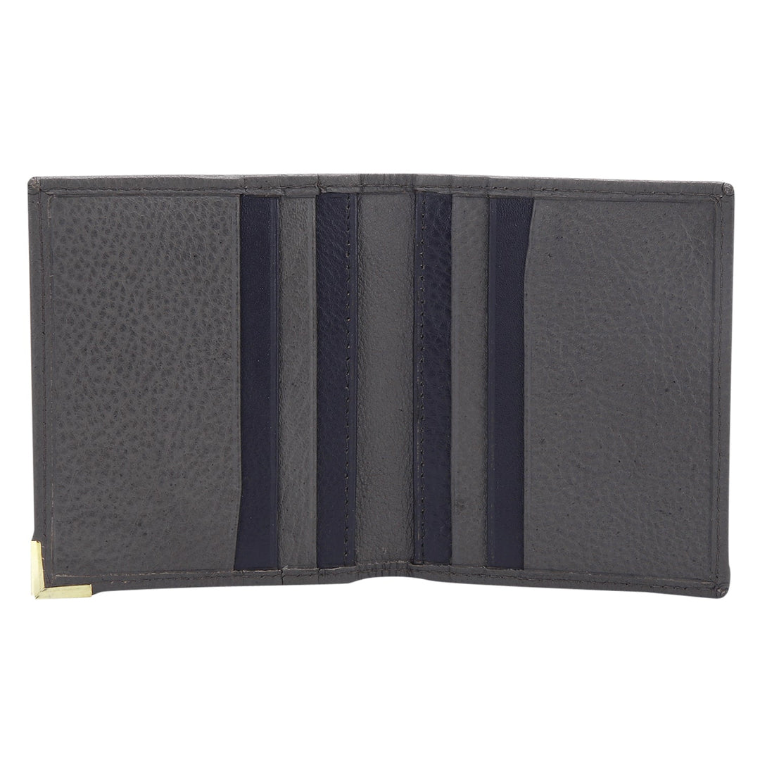 Genuine leather gray cardholder