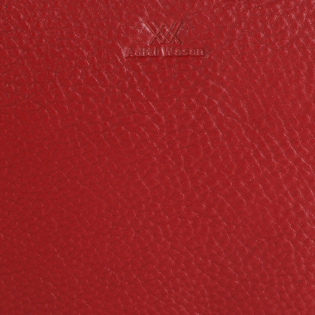 Women Casual Maroon Genuine Leather Wallet